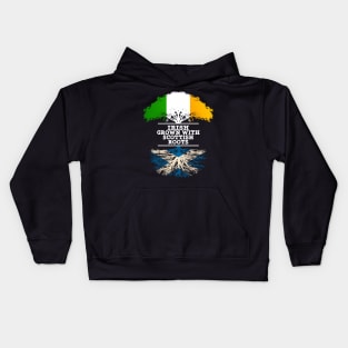 Irish Grown With Scottish Roots - Gift for Scottish With Roots From Scotland Kids Hoodie